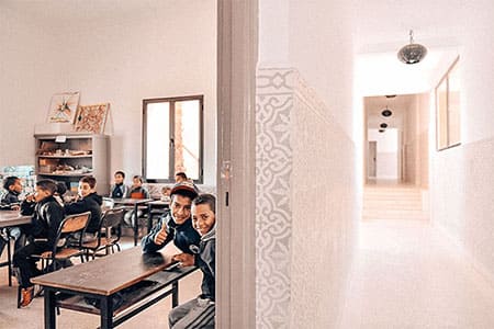 Les Classes polyvalente du Centre Fiers et Forts au Maroc