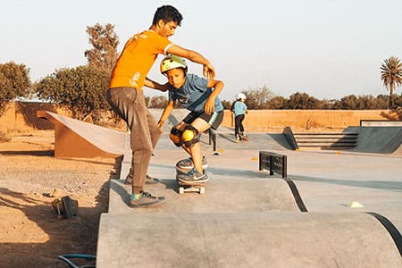 Le Skatepark Centre Fiers et Forts au Maroc